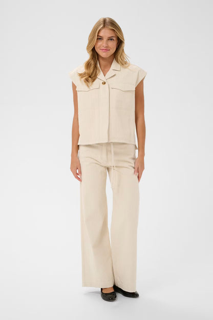 Beige broek Saint Tropez